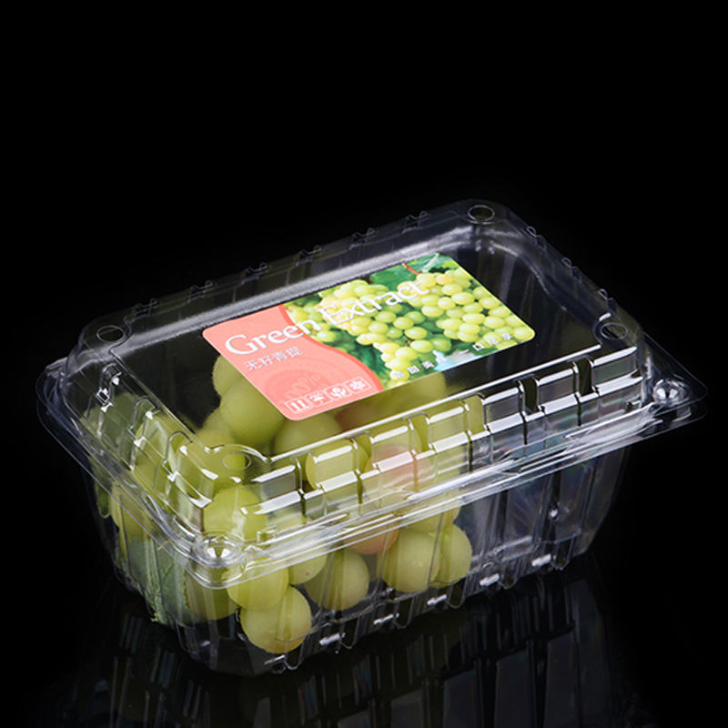 Clamshell fruit box