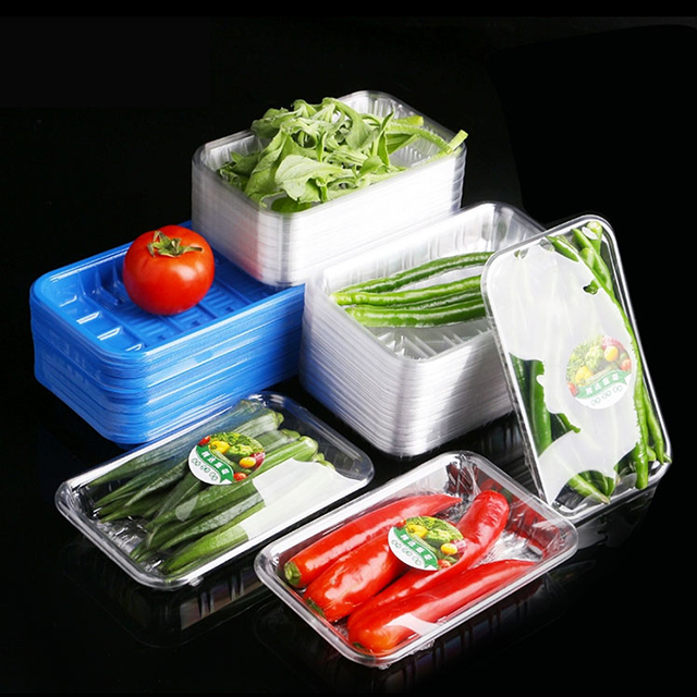 disposable transparat tray No cover box for fruit